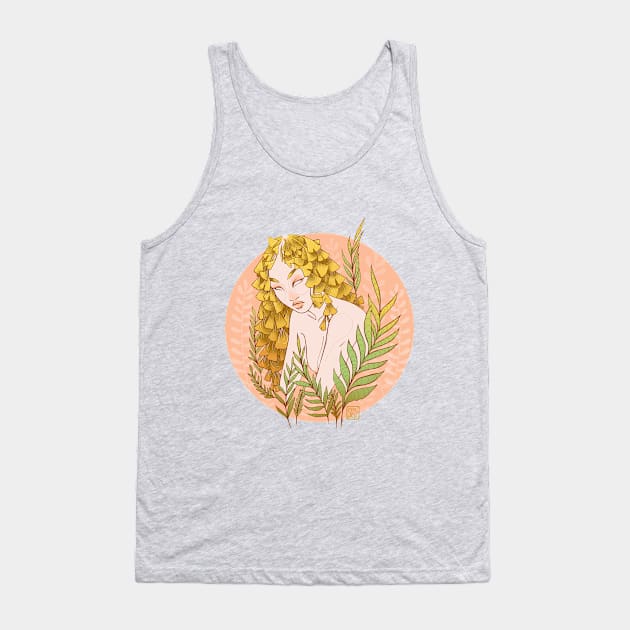 Ginkgo girl Tank Top by SeriSeli